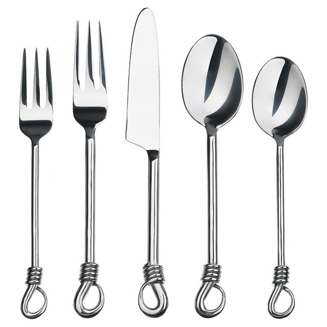 Gourmet Settings Twist Silverware Set - 20pc