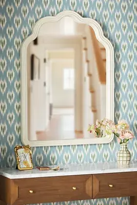 The Clara Scalloped Wood Mirror