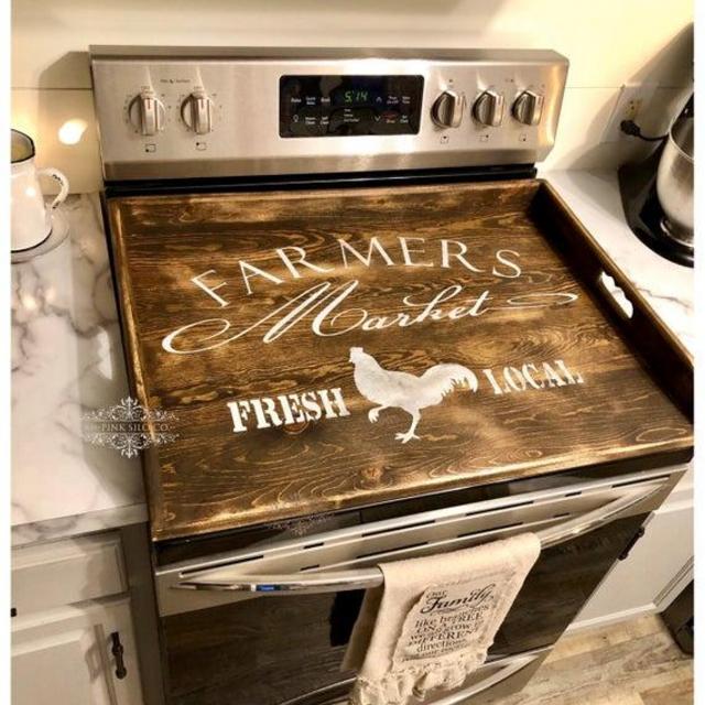 Farmers market stove cover stove board