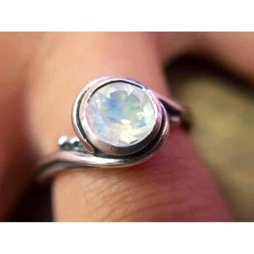 Luke picked out the ring to surprise Liss! A moonstone - her favorite and his birthstone.
