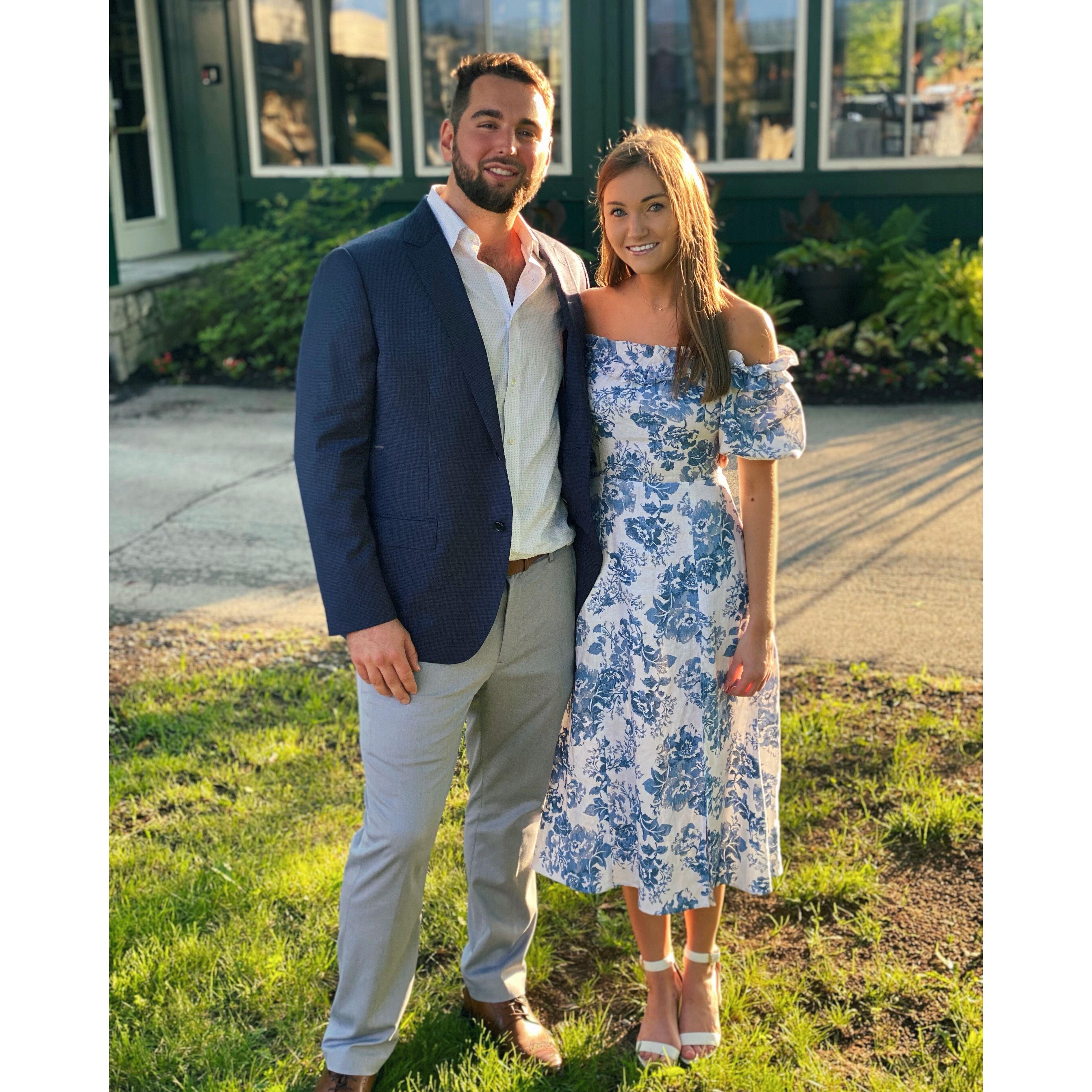 Lindsay & Ben attending a wedding in Saratoga Springs - June 2021