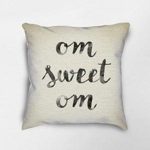 Om Sweet Om Pillow, Zen Pillow, Yoga Decor, Yoga Pillow, Meditation Pillow, Zen Decor, Yoga Studio Decor, Buddhist Decor, Dorm Decor