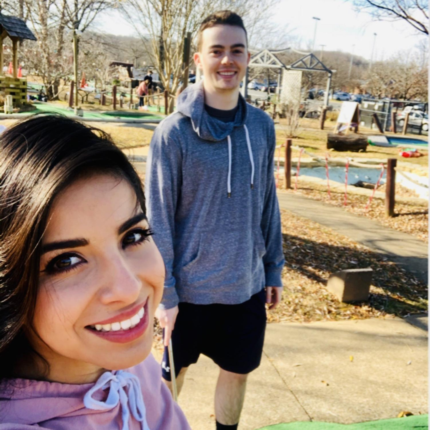 Mini golf for Yeimi to start playing!