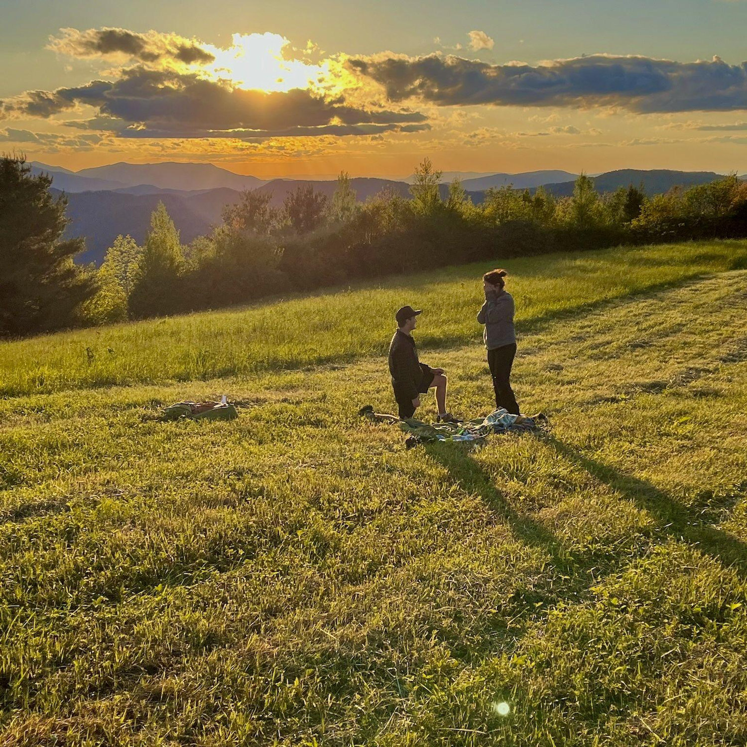 The day Collin asked me to be his wife, Hot Springs, NC!