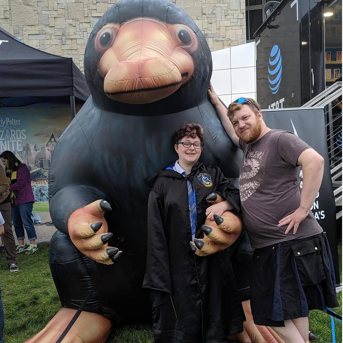 We went to a Harry Potter event for that Niantic mobile game.