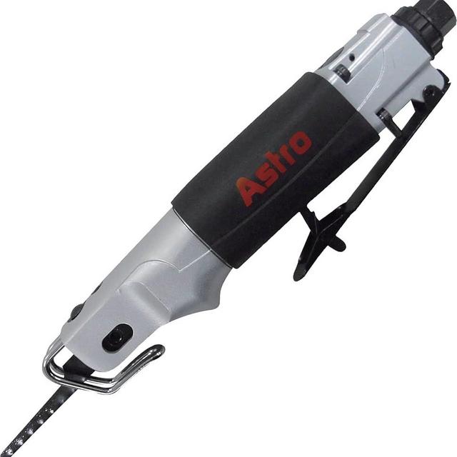 Astro Pneumatic Tool 930 Air Body Saber Saw with 5pc 24 Teeth per Inch Saw Blades, Black, Silver