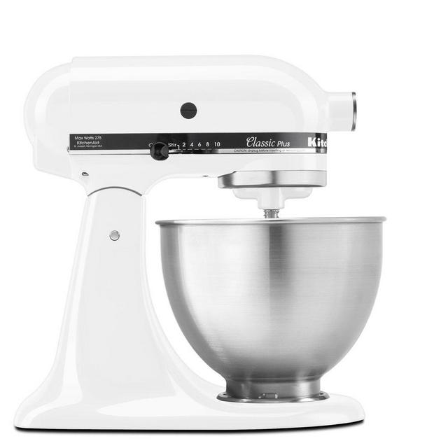 KitchenAid 4.5-Quart Stand Mixer, White