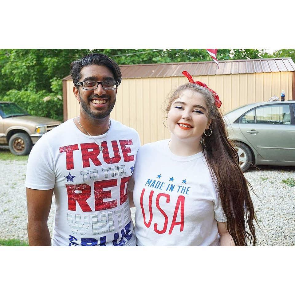 At Kayla's parent's Fourth of July party