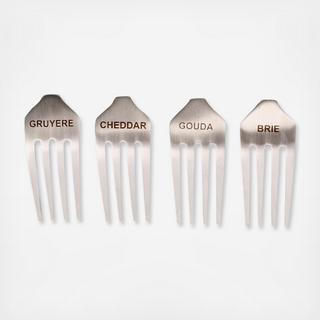 Fork 4-Piece Cheese Marker Set
