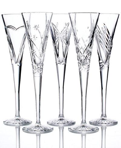 Crystal Gifts, Wishes Toasting Flutes Collection