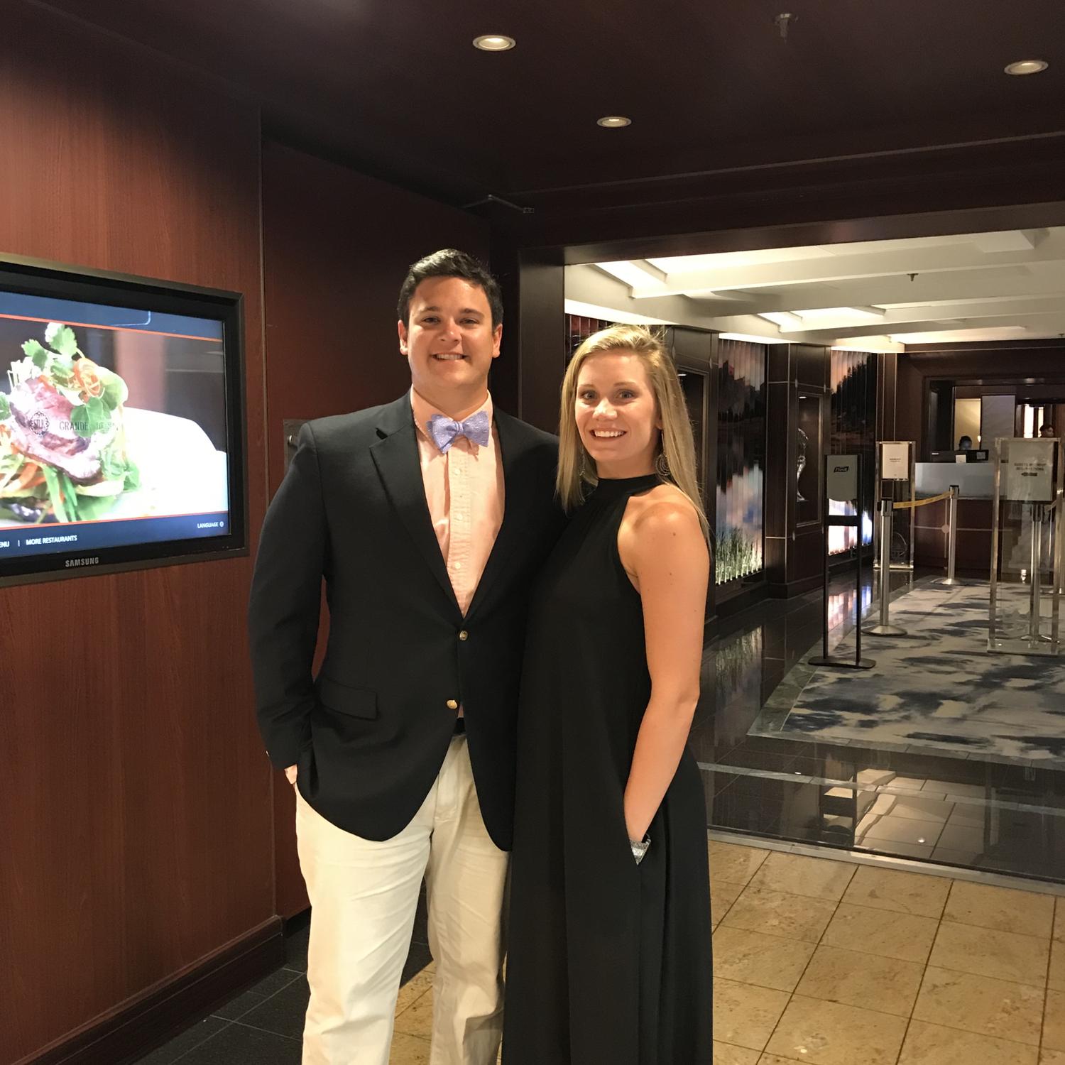 Celebrating Emma's undergrad graduation and birthday on a cruise around the Caribbean