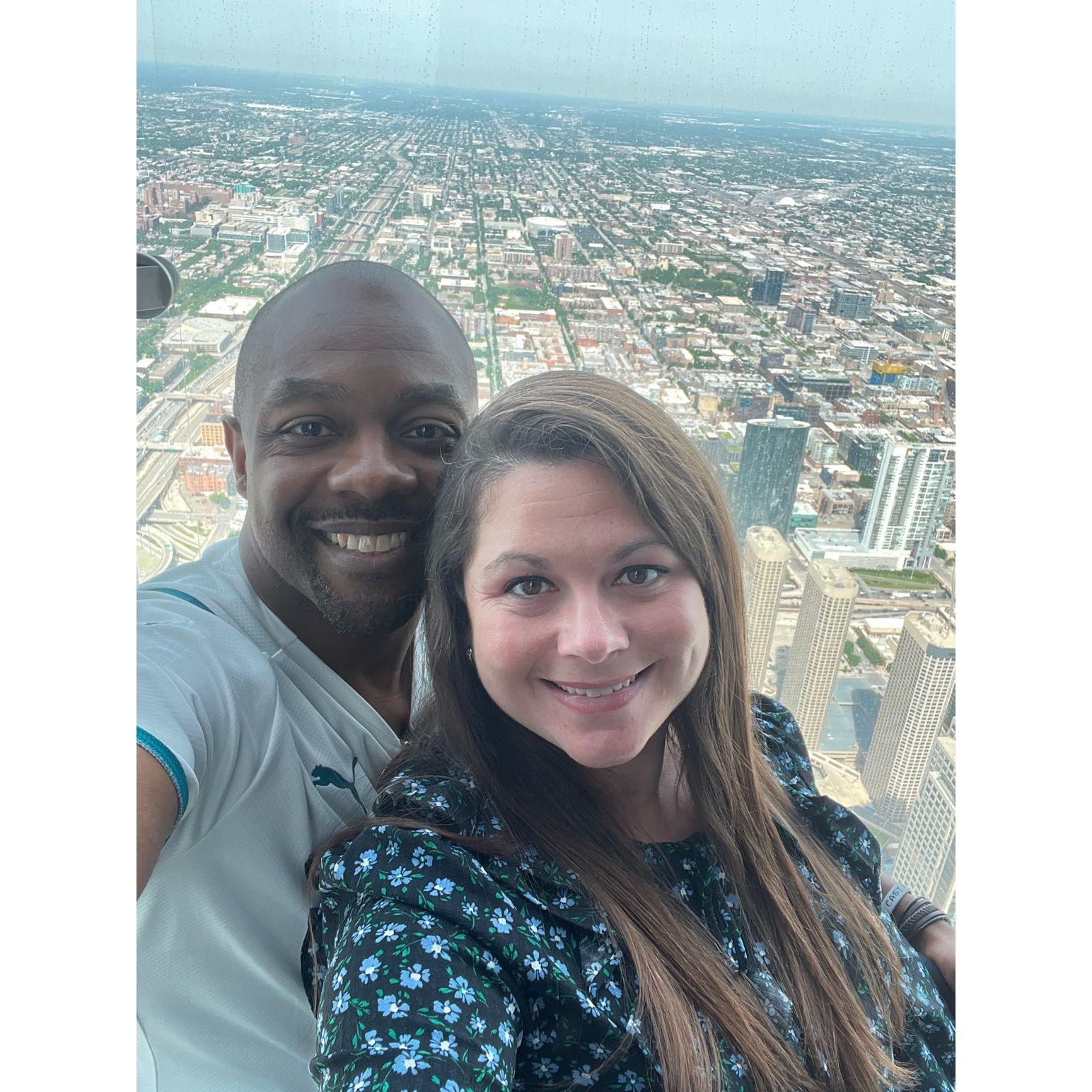 Floating High above the Chicago Skyline