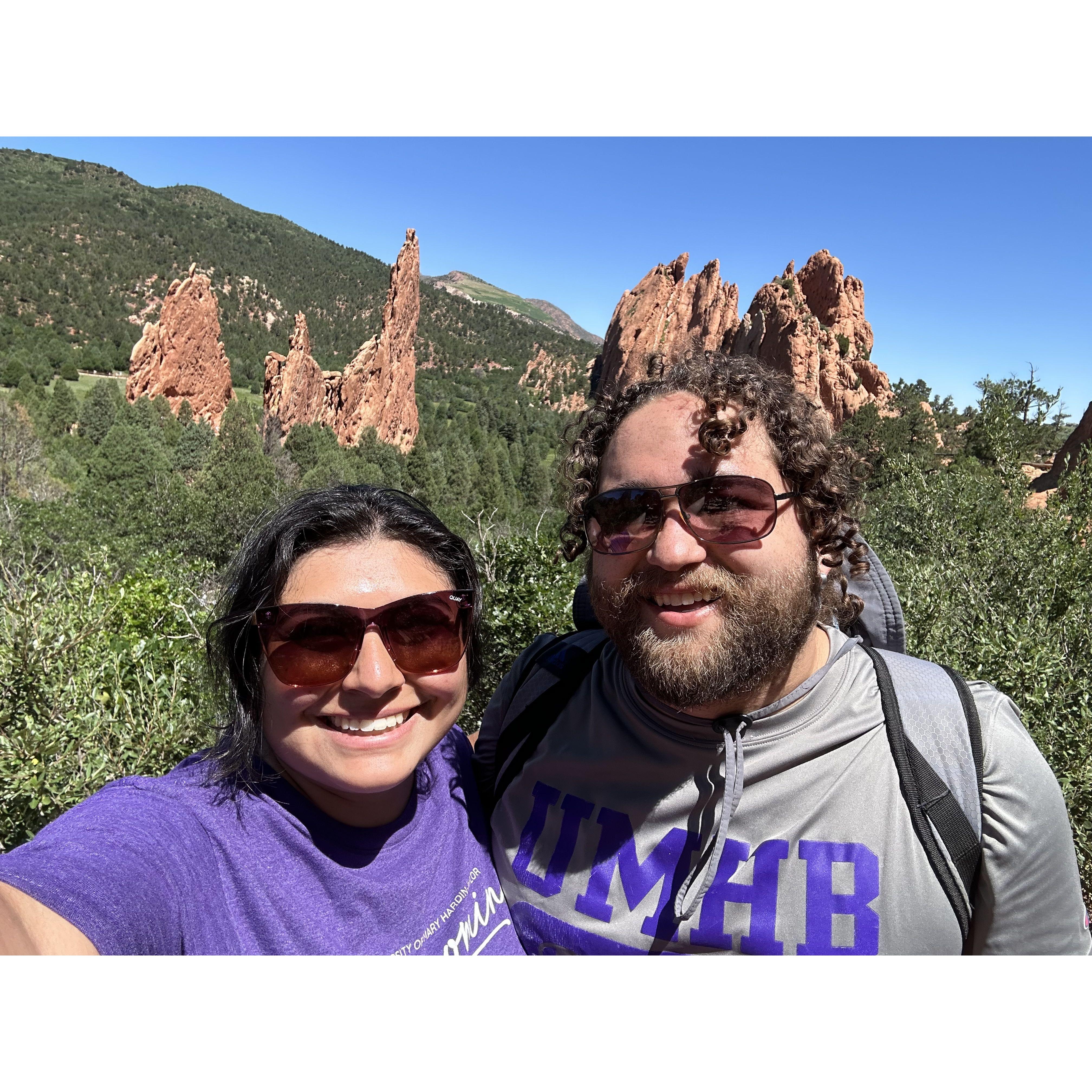 The day before the proposal at Garden of the Gods.