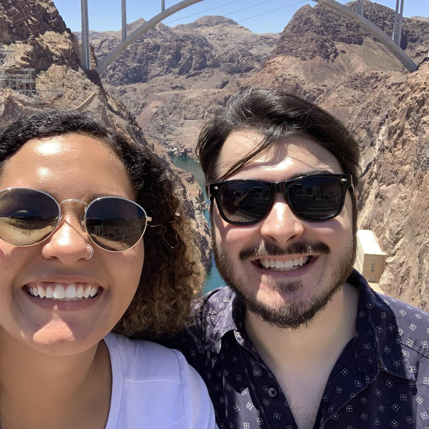 Ryleigh & Nate at the Hoover Dam during Nate's First Vegas Trip. (July 2019)