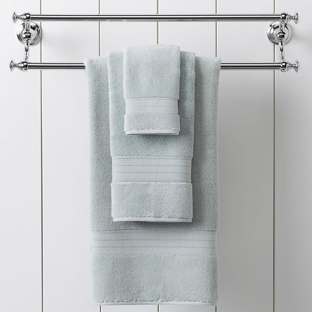 Hydrocotton Quick-Drying Organic Towels, Wash, Porcelain Blue