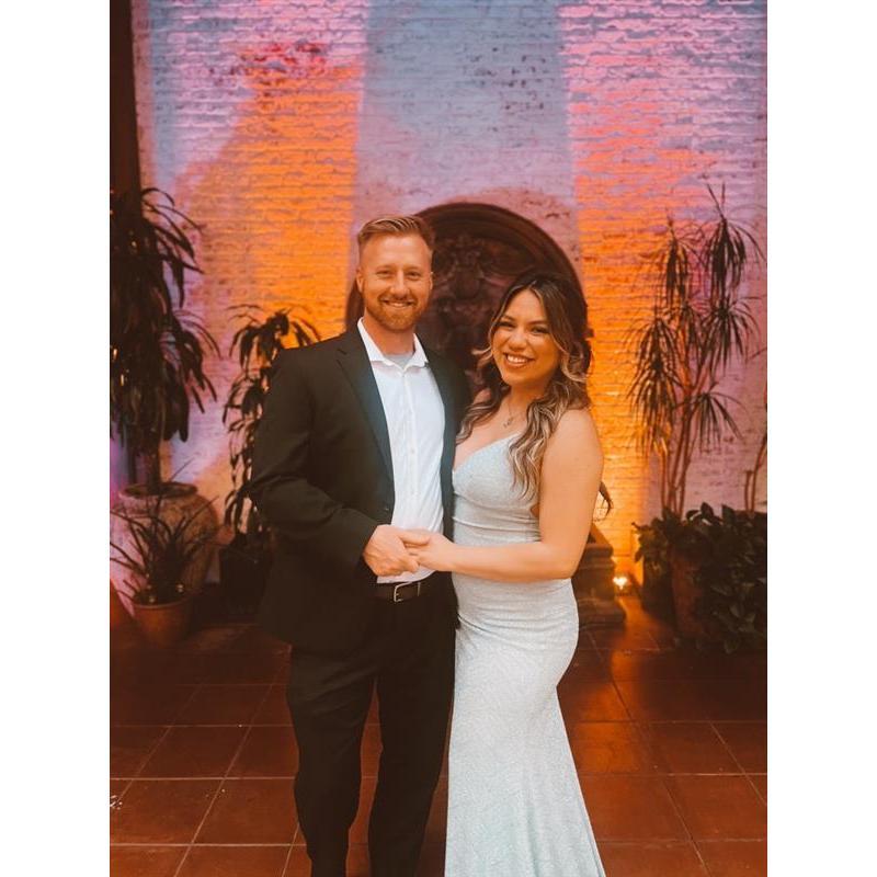 Fun fact: At our first wedding together, I caught the bouquet!