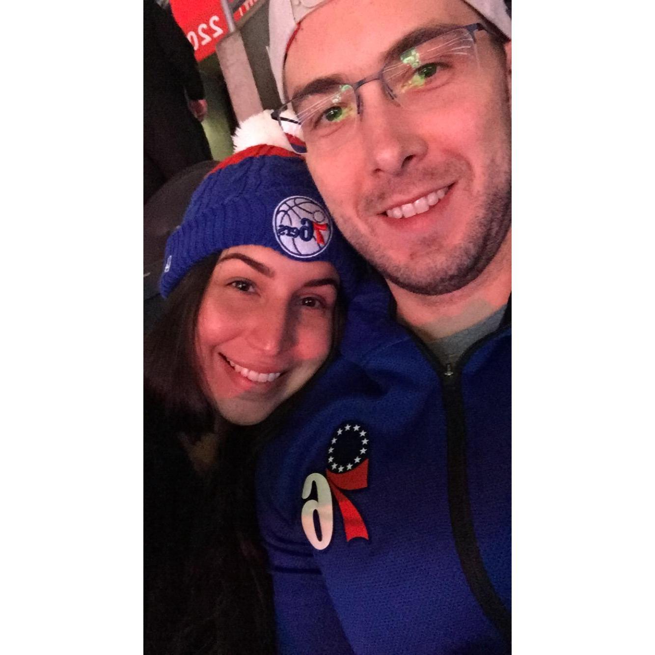 Yup! We are Sixers fans!