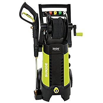 Sun Joe SPX3001 2030 PSI 1.76 GPM 14.5 AMP Electric Pressure Washer with Hose Reel, Green
