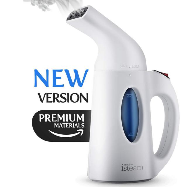 Isteam - Steamer For Clothes [Updated version] 7-in-1 Powerful Multi-Use: Wrinkle Remover-Clean-Sterilize-Sanitize-Refresh-Treat-Defrost-Garment/Home/Kitchen/Bathroom/Car/Travel