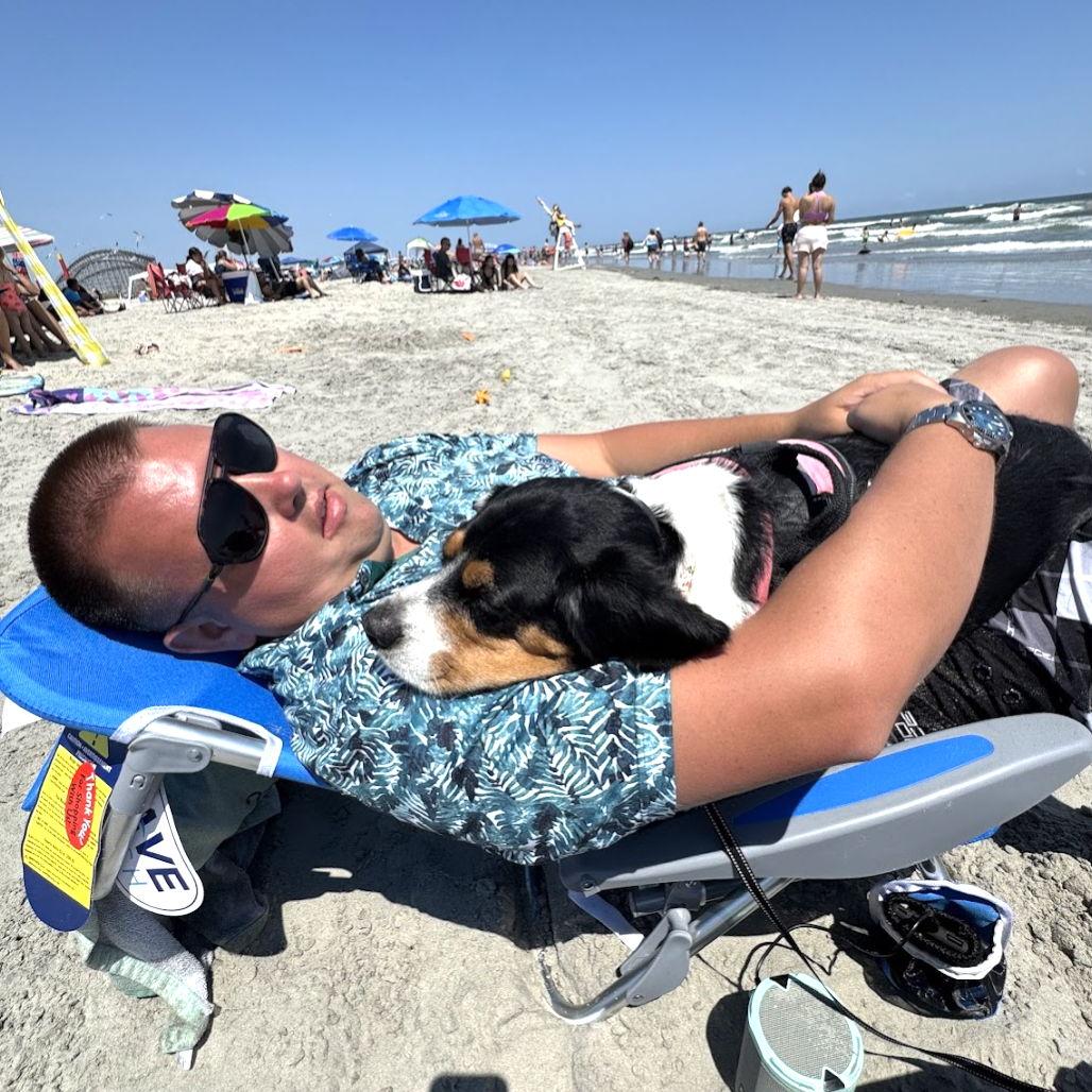 Mila loved the Wildwood beach almost as much as us!