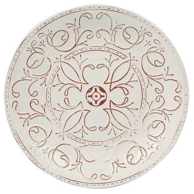 Certified International Terra Nova Ceramic Serving Platter 13" - White/Brown