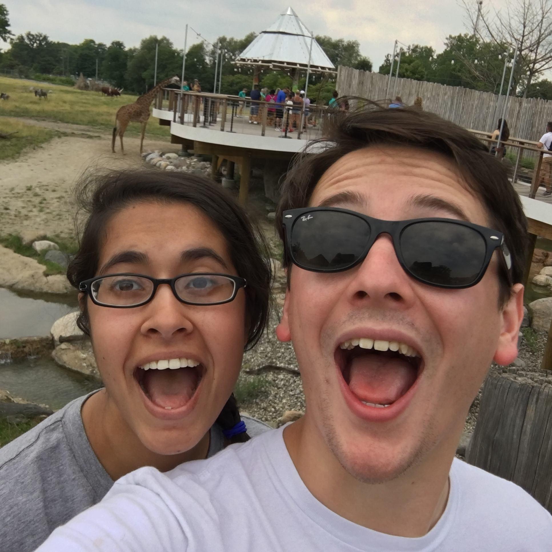 1L Summer date at the Toledo Zoo, Toledo, OH, July 2017.