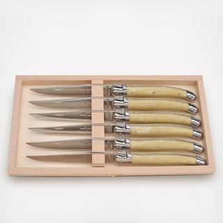 Laguiole Steak Knife with Presentation Box, Set of 6