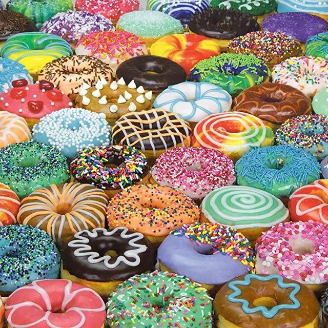 1000 Piece Puzzle for Adults - Difficult Donuts Jigsaw Puzzle