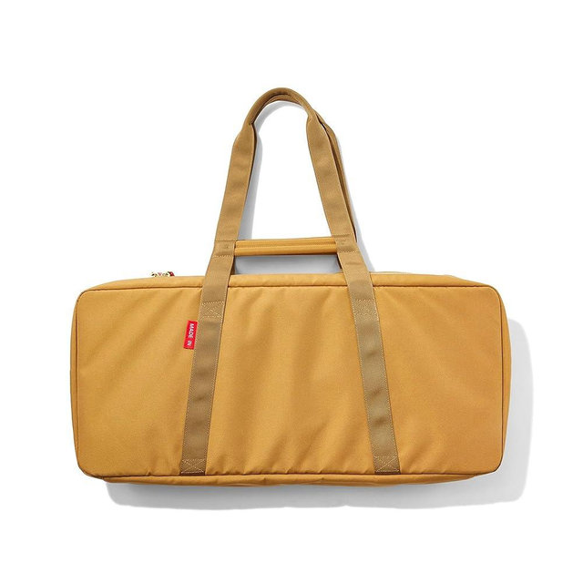 Made In Cookware - Griddle Utility Bag - Fits 2-Burner Carbon Steel Griddle - Removable Stain-Proof Interior - Luggage Grade Nylon - Camel Exterior and Olive Interior