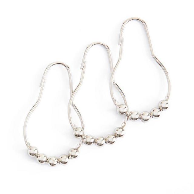 Nickel Shower Rings, Set of 12