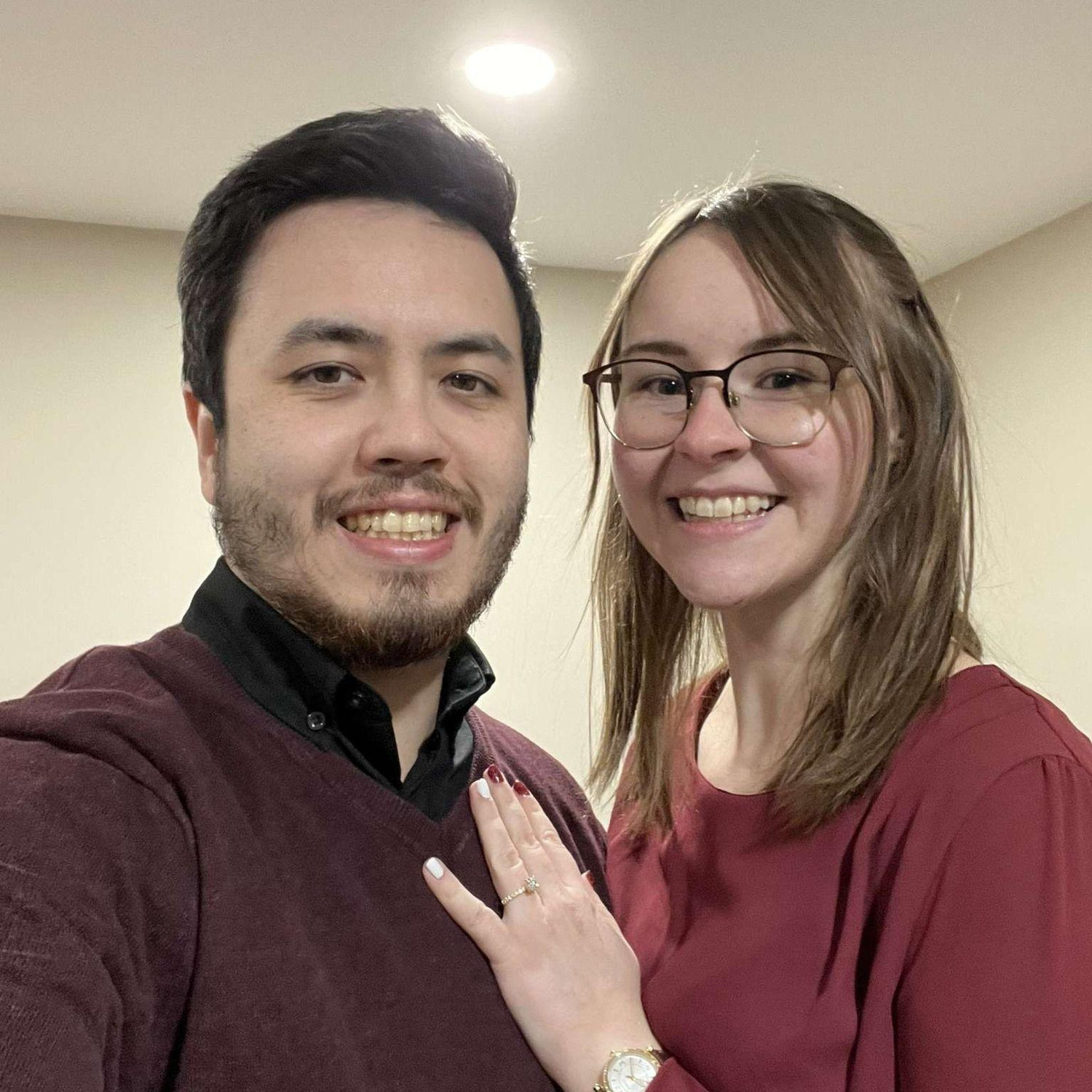 Photo to announce our engagement (2025)