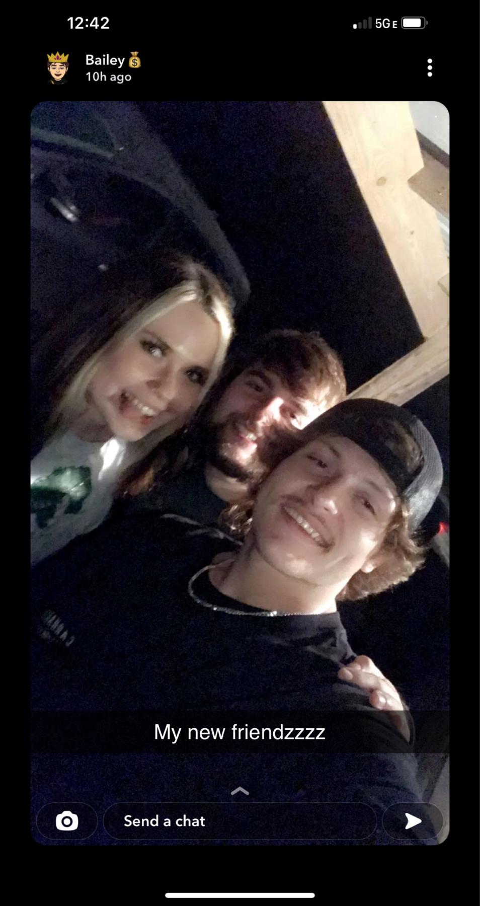 The first night we ever met each other, at a party at rivers house.