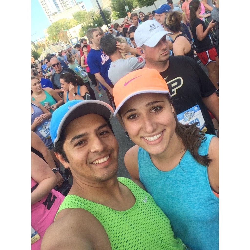 September 30, 2017 - The one and only 5k Aubrey and Ozzie have done together. You can guess whose idea this was (hint: Aubrey doesn't run)