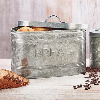 Rustic Galvanized Bread Bin