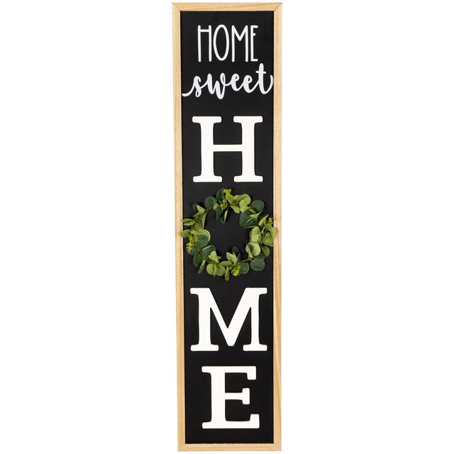 Northlight 40 Inch "Home Sweet Home" Wooden Framed Outdoor Porch Board Sign Decoration