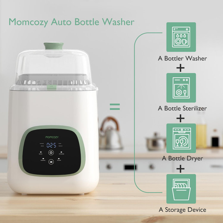 Momcozy, KleanPal Pro Baby Bottle Washer and Sterilizer | Zola Baby