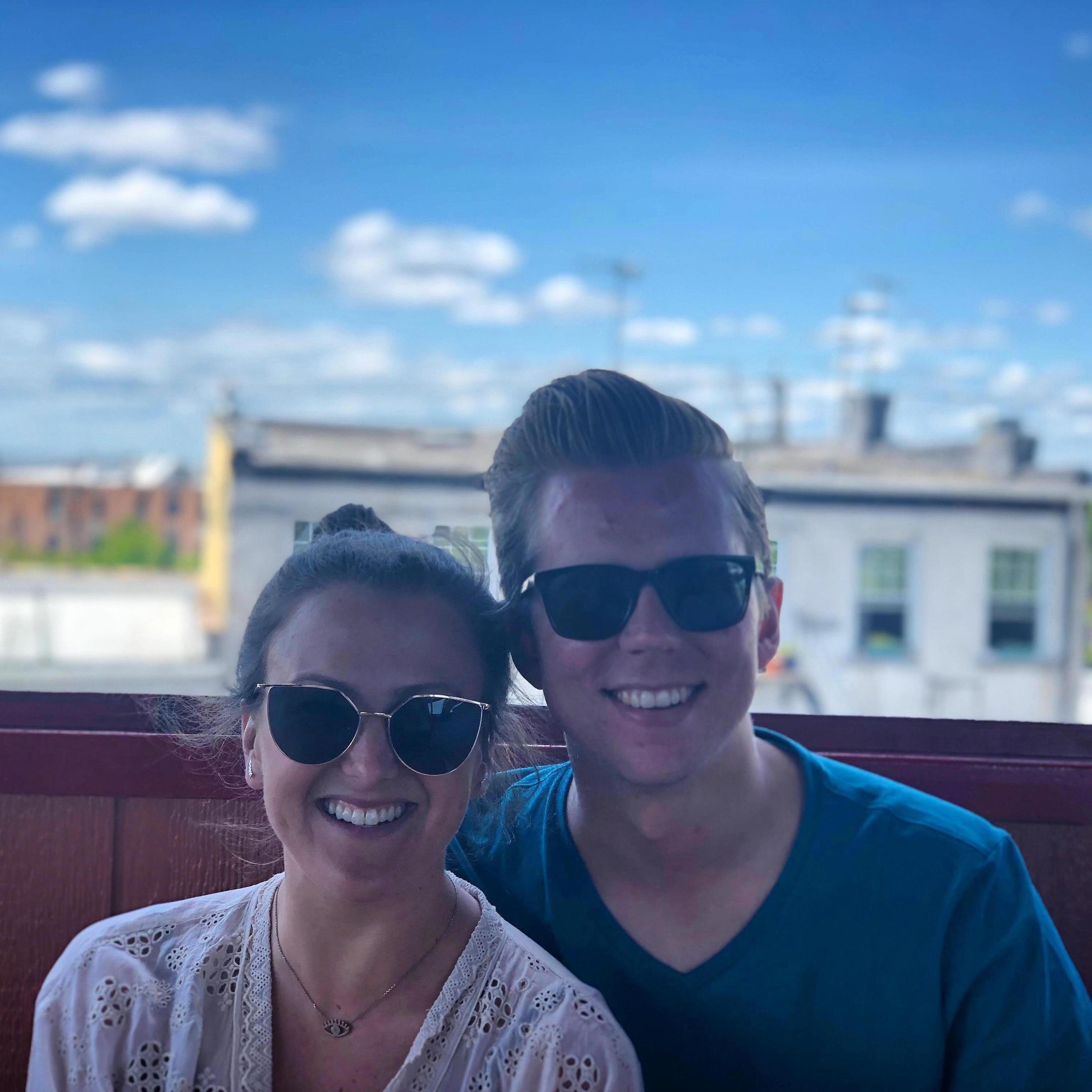 One of our first "couples" shots at Brooklyn Crab in Red Hook, expertly captured by Regan as usual.