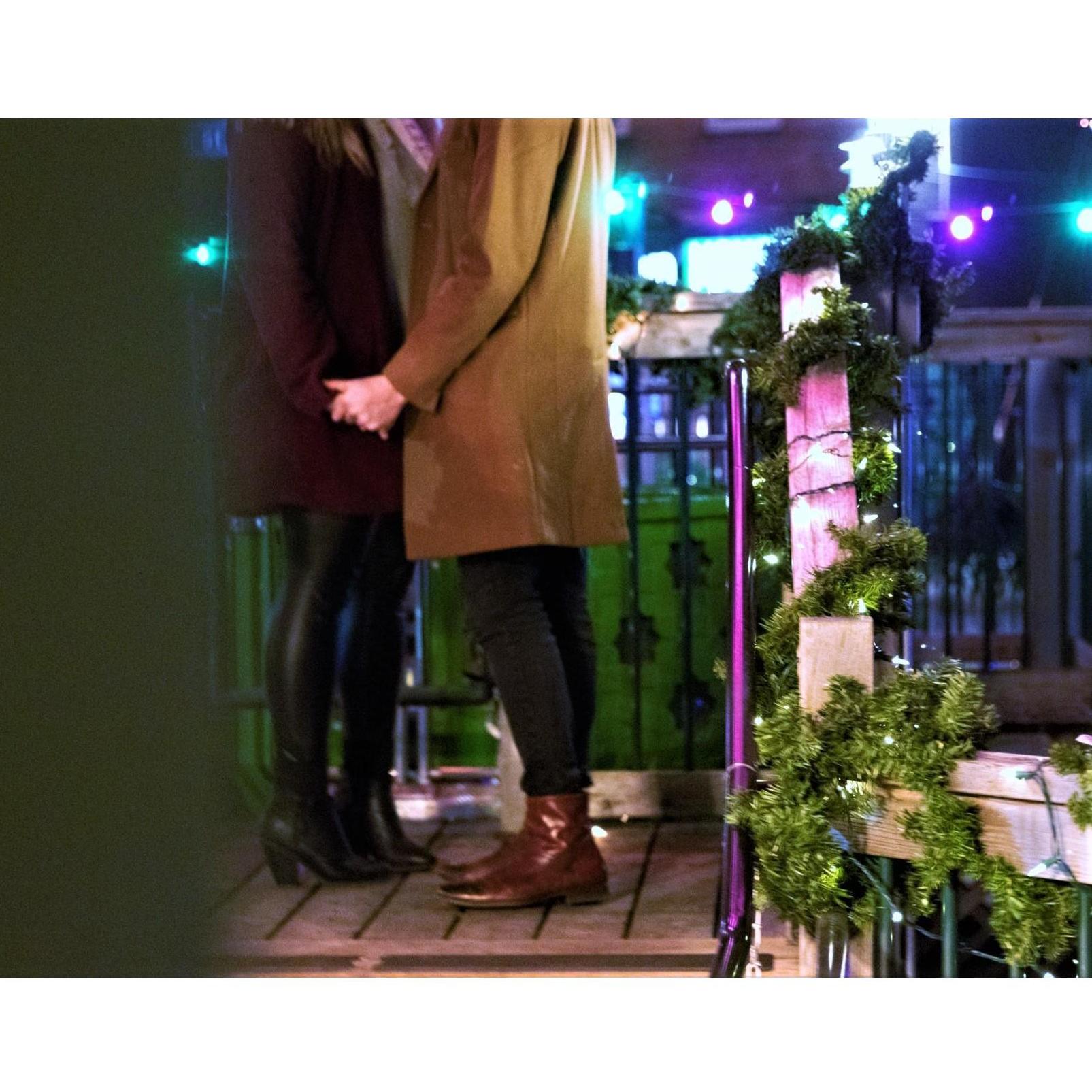 Another pic from this magical night. Shouts out to Groomsman Paul Anderson for the engagement night photos. He even brought a wig to be incognito!