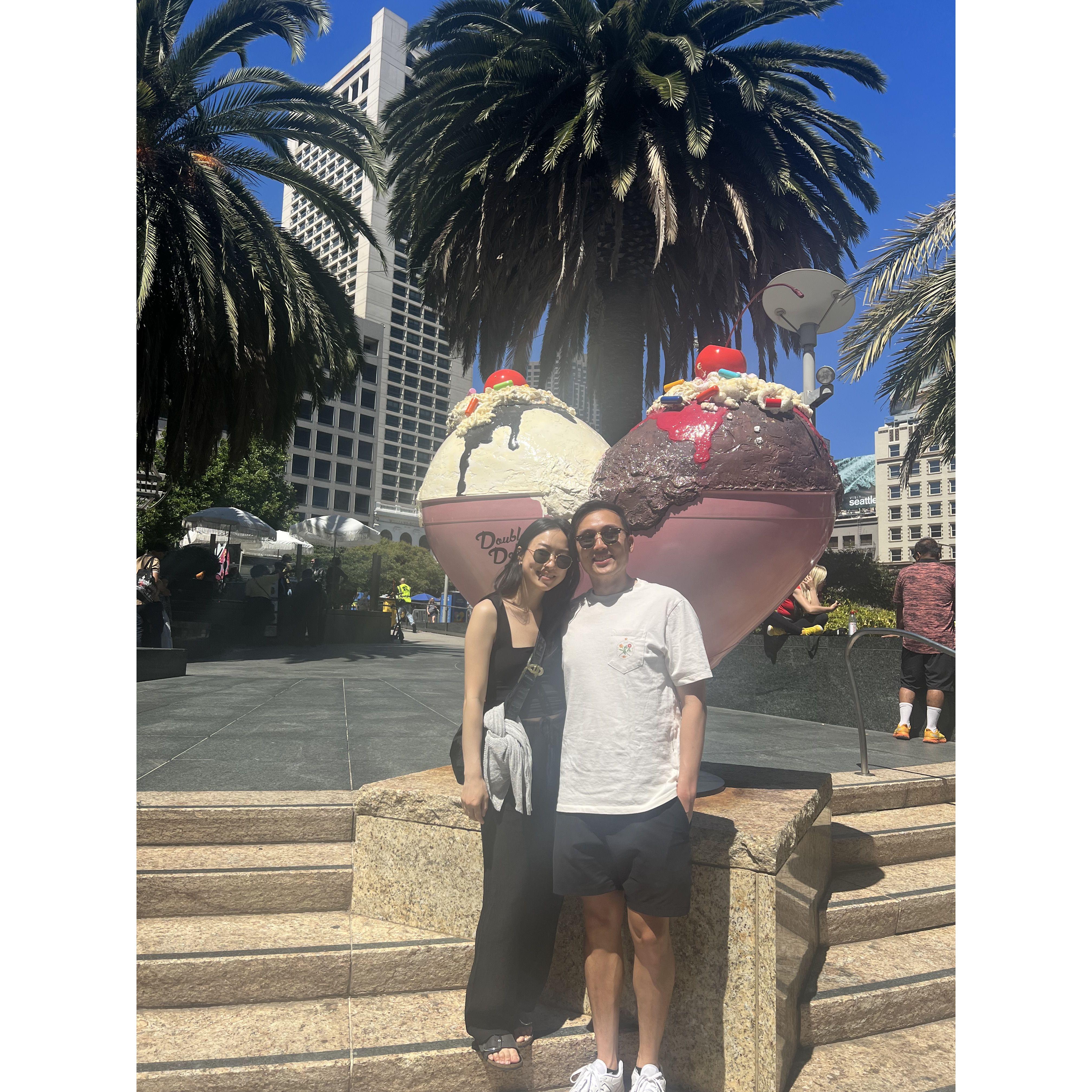 5 years of long distance came to an end when Sharon moved to SF in July 2023 for her residency