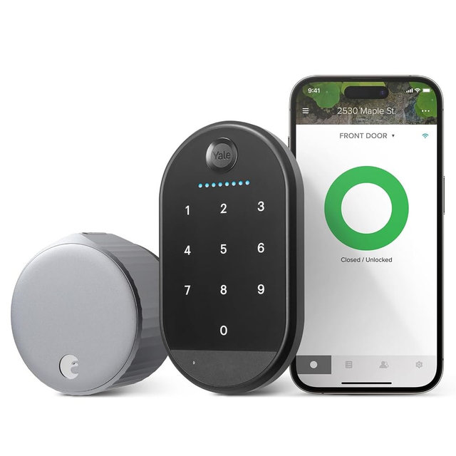 Yale|August Wi-Fi Smart Lock with Keypad, Silver