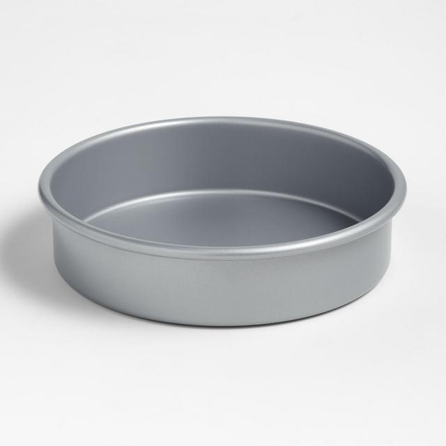 Crate & Barrel Silver 9" Round Cake Pan