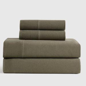 Organic Jersey Sheet Set - Dusty Olive, King