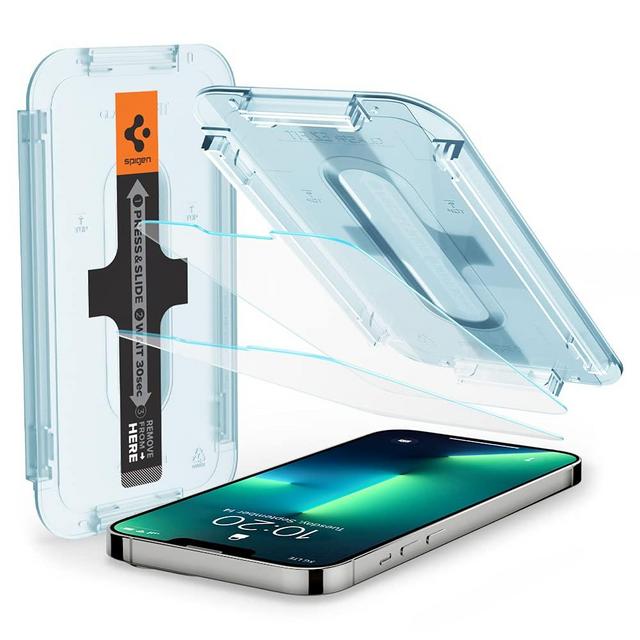 Spigen Tempered Glass Screen Protector [GlasTR EZ FIT] designed for iPhone 13 Pro (2021) / iPhone 13 (2021) - 2 Pack