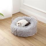 Bette Lucite Donut Pet Bed with Washable Cover