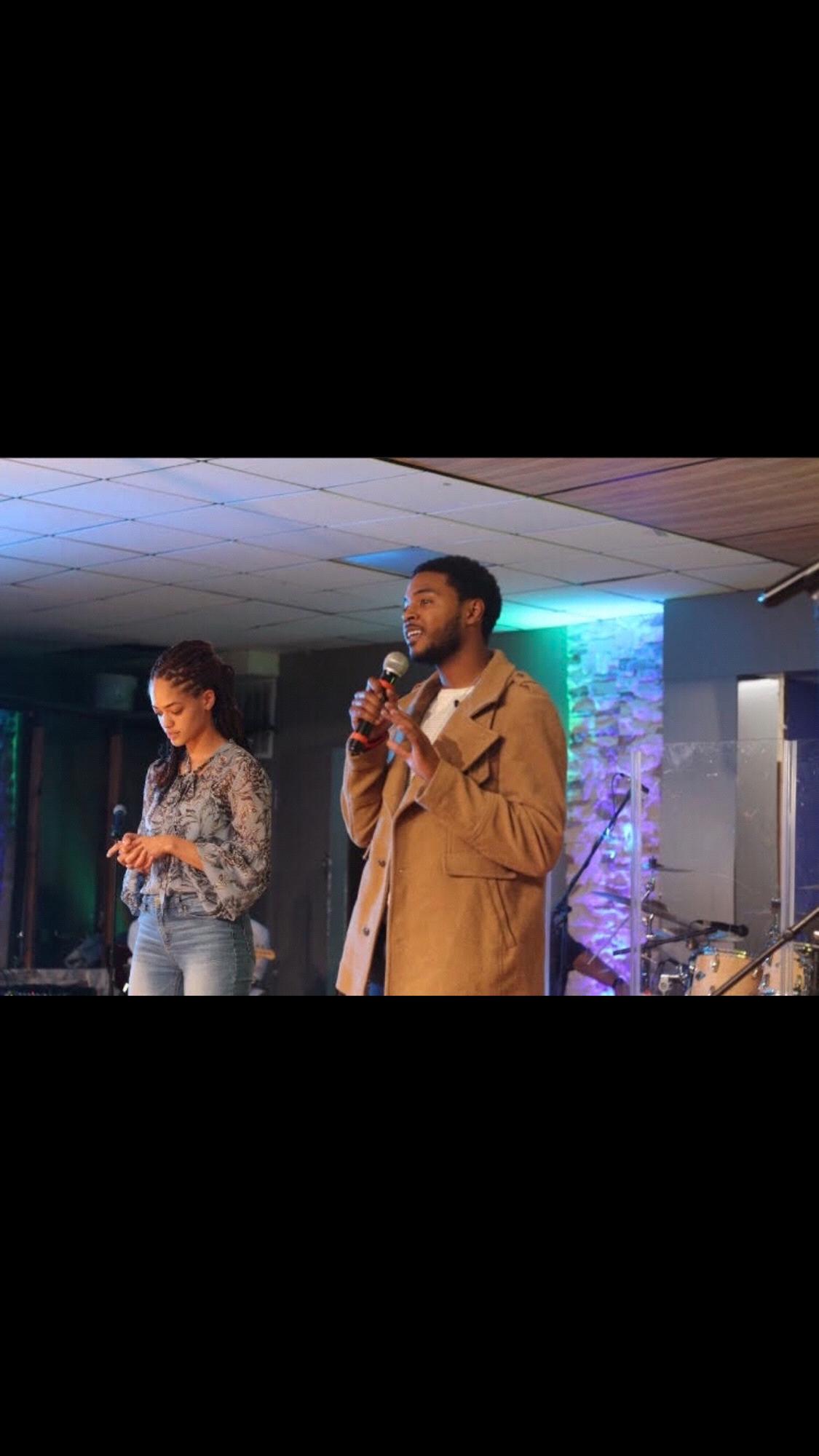 One of our first times speaking together at a worship event in Chicago.