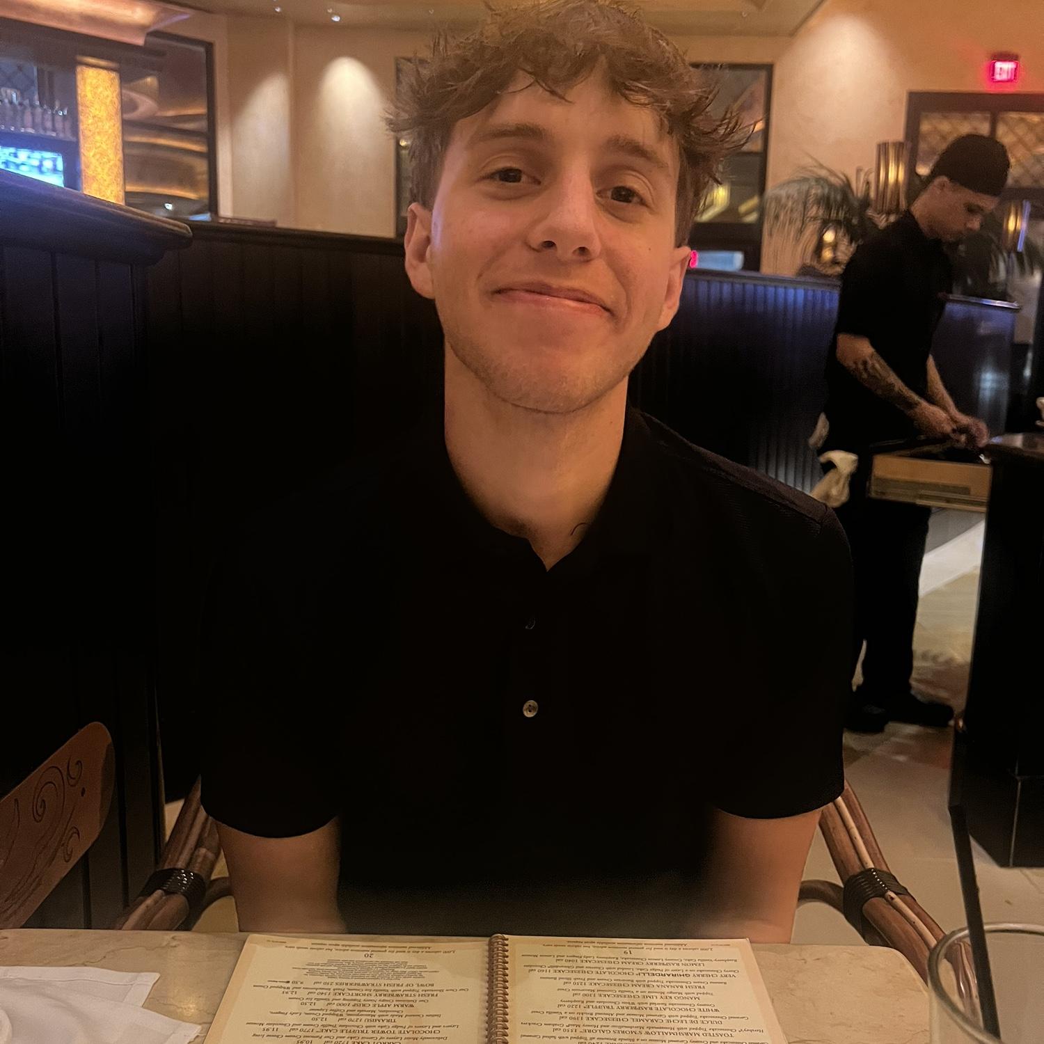 Zeke's 18th Birthday Date at the Cheesecake Factory.