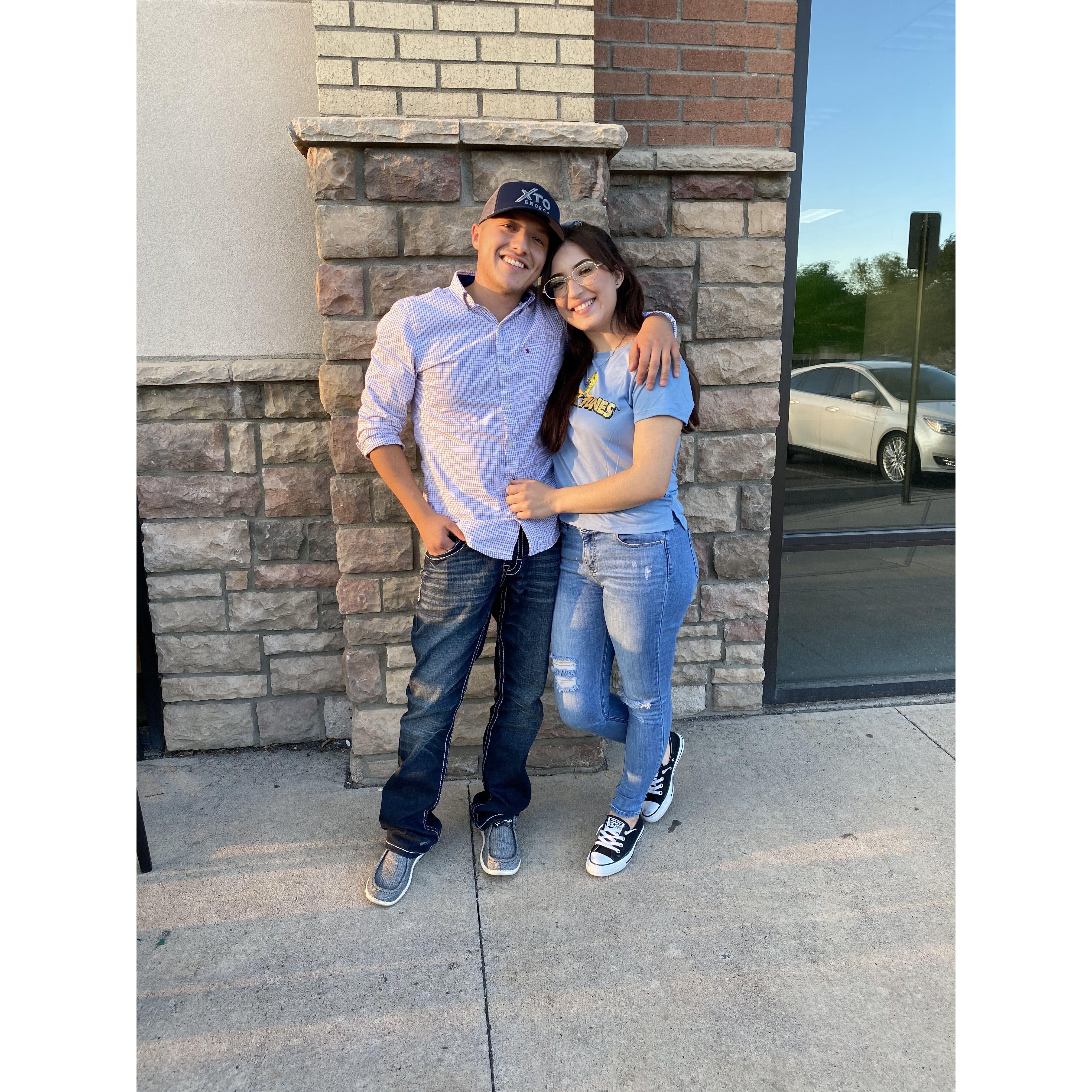 Our first picture together.