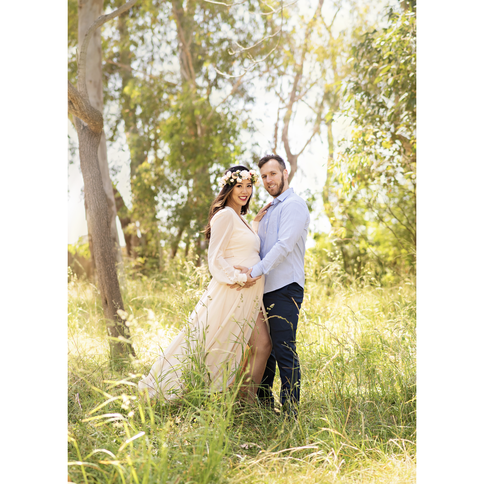 Maternity photoshoot with our 5-mo baby bump!