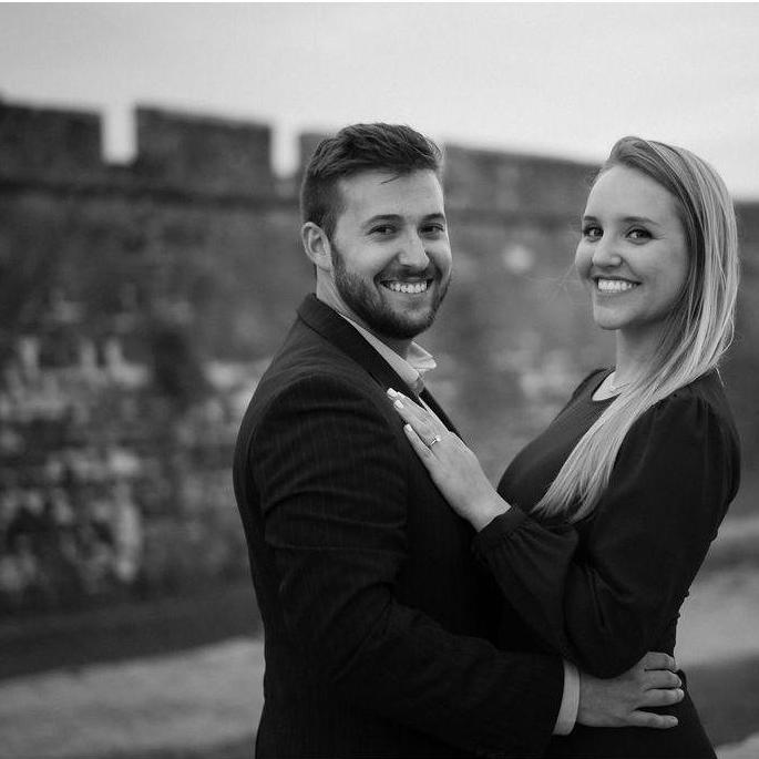 engagement pics, St. Augustine fort - March 2020