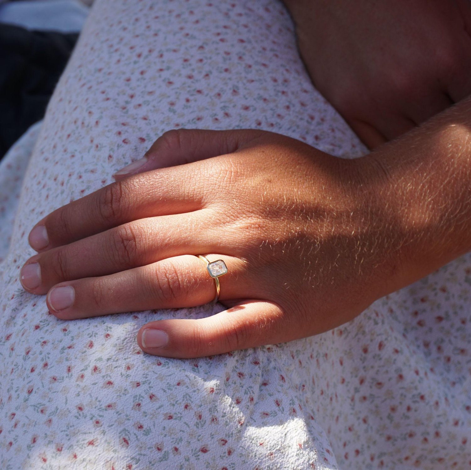 right after she said yes!